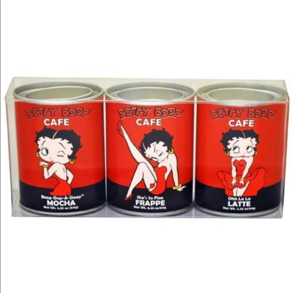 NIB Betty Boop Cafe Drink Mix Set - Picture 2 of 2